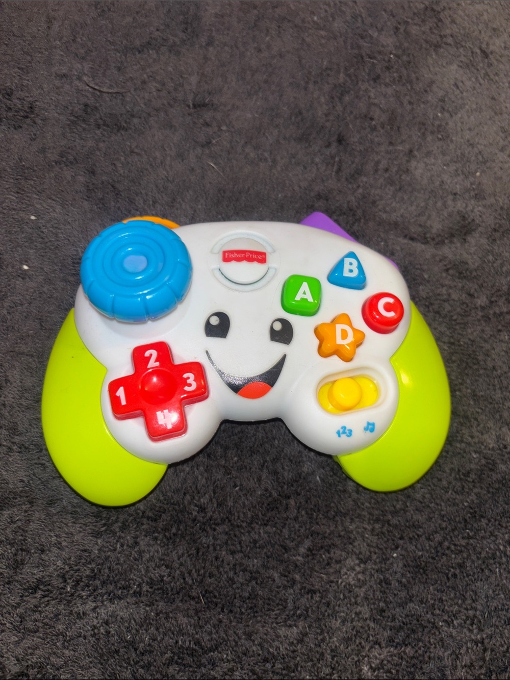 Fisher-Price Bright Smile Learning Game Controller - White & Green